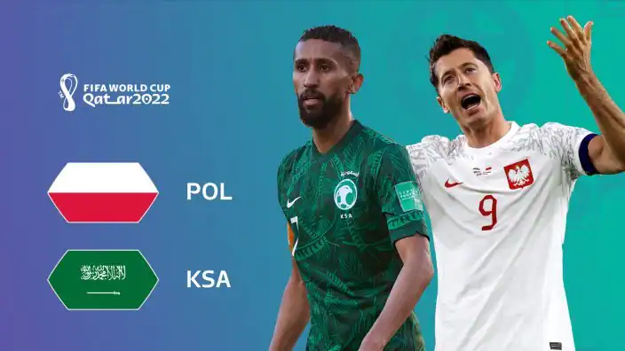 الشوط الاوّل انتهى وبولندا تتقدّم على المنتخب السعودي