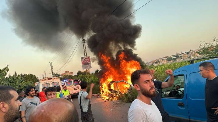 مسيرة معادية استهدفت سيارة على طريق ديرقانونفي الجنوب