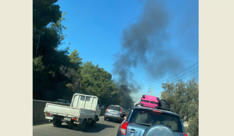 شهيدان في الغارة على سيارة على طريق الكحالة